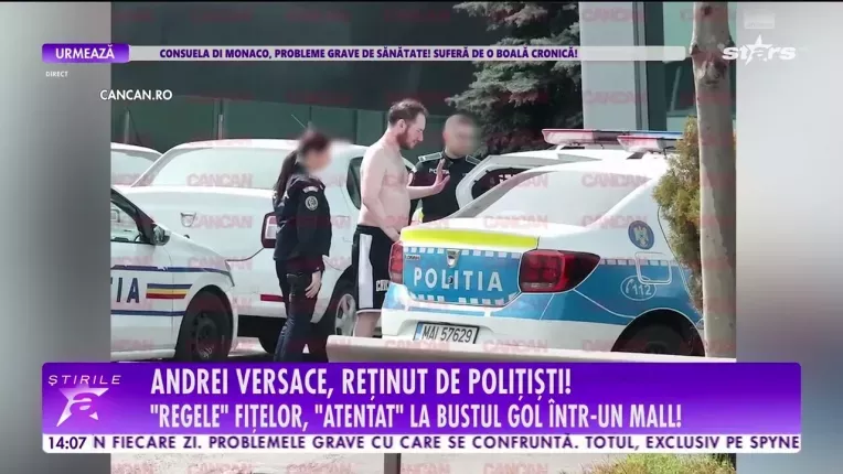 Andrei Versace a fost retinut de politisti! Motivul pentru care a ajuns pe mainile oamenilor legii
